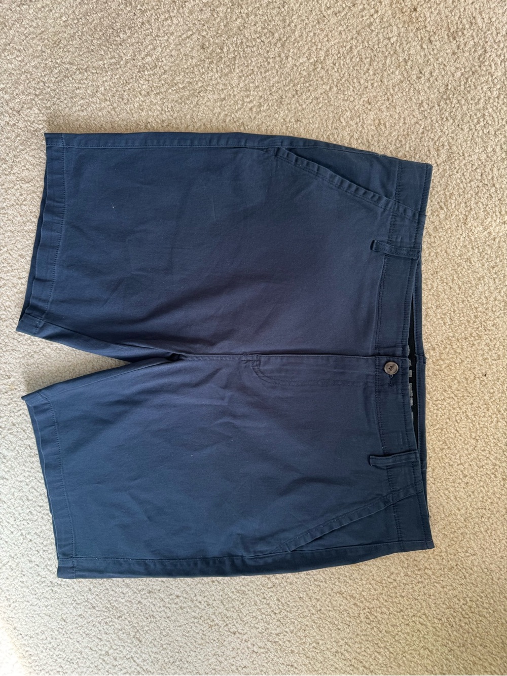 Men's Flat-Front Navy Shorts